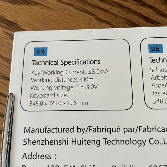 OMOTON Keyboard with Numeric, Ultra Slim Wireless Bluetooth Keyboard - Picture 10 of 11